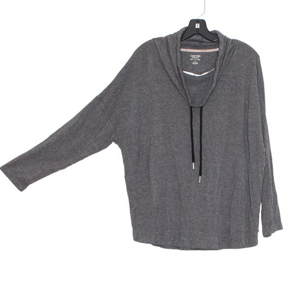 Calvin Klein Performance Womens Pullover Cowl Neck Athletic Gray Plus Size 1X DY - Picture 6 of 6